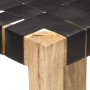 Taburetes de cocina 2 unidades cuero auténtico negro 75 cm de vidaXL, Taburetes de cocina - Ref: Foro24-321835, Precio: 119,6...