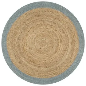 Handgefertigter Juteteppich mit olivgrünem Rand, 150 cm von vidaXL, Teppiche - Ref: Foro24-133682, Preis: 54,32 €, Rabatt: %