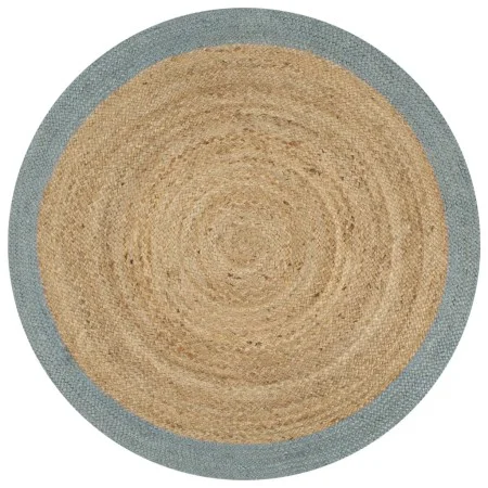 Alfombra hecha a mano de yute con borde verde oliva 150 cm de vidaXL, Alfombras - Ref: Foro24-133682, Precio: 54,32 €, Descue...