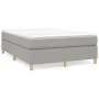 Light gray fabric bed frame 140x190 cm by vidaXL, Beds and slatted bases - Ref: Foro24-3120953, Price: 118,34 €, Discount: %