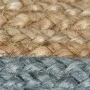 Alfombra hecha a mano de yute con borde verde oliva 150 cm de vidaXL, Alfombras - Ref: Foro24-133682, Precio: 54,32 €, Descue...