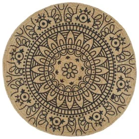 Handwoven jute rug with dark blue print 90 cm by vidaXL, Rugs - Ref: Foro24-133701, Price: 25,35 €, Discount: %