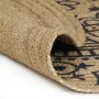 Handgewebter Juteteppich mit dunkelblauem Aufdruck, 90 cm von vidaXL, Teppiche - Ref: Foro24-133701, Preis: 25,35 €, Rabatt: %