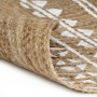 Handgewebter Juteteppich mit weißem Aufdruck, 90 cm von vidaXL, Teppiche - Ref: Foro24-133692, Preis: 34,82 €, Rabatt: %