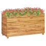 Hochbeet aus recyceltem Teakholz und Stahl 100x40x55 cm von vidaXL, Töpfe und Pflanzgefäße - Ref: Foro24-47425, Preis: 145,99...
