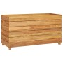Hochbeet aus recyceltem Teakholz und Stahl 100x40x55 cm von vidaXL, Töpfe und Pflanzgefäße - Ref: Foro24-47425, Preis: 145,99...