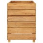 Hochbeet aus recyceltem Teakholz und Stahl 100x40x55 cm von vidaXL, Töpfe und Pflanzgefäße - Ref: Foro24-47425, Preis: 145,99...