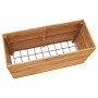 Hochbeet aus recyceltem Teakholz und Stahl 100x40x55 cm von vidaXL, Töpfe und Pflanzgefäße - Ref: Foro24-47425, Preis: 145,99...