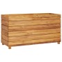 Hochbeet aus recyceltem Teakholz und Stahl 100x40x55 cm von vidaXL, Töpfe und Pflanzgefäße - Ref: Foro24-47425, Preis: 145,99...
