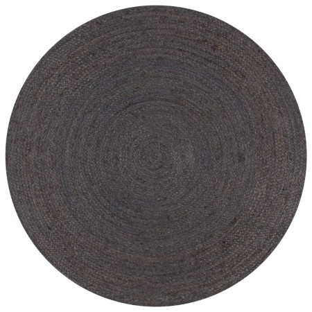 Alfombra de yute tejida a mano redonda gris 90 cm de vidaXL, Alfombras - Ref: Foro24-133665, Precio: 29,35 €, Descuento: %