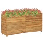 Hochbeet aus recyceltem Teakholz und Stahl, 150 x 40 x 72 cm von vidaXL, Töpfe und Pflanzgefäße - Ref: Foro24-47429, Preis: 3...