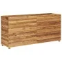 Hochbeet aus recyceltem Teakholz und Stahl, 150 x 40 x 72 cm von vidaXL, Töpfe und Pflanzgefäße - Ref: Foro24-47429, Preis: 3...