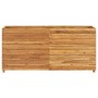 Raised flowerbed in recycled teak wood and steel 150x40x72 cm by vidaXL, Pots and planters - Ref: Foro24-47429, Price: 290,62...