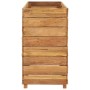 Hochbeet aus recyceltem Teakholz und Stahl, 150 x 40 x 72 cm von vidaXL, Töpfe und Pflanzgefäße - Ref: Foro24-47429, Preis: 3...