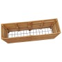 Raised flowerbed in recycled teak wood and steel 150x40x72 cm by vidaXL, Pots and planters - Ref: Foro24-47429, Price: 290,62...