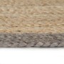 Handgefertigter Juteteppich mit grauem Rand, 120 cm von vidaXL, Teppiche - Ref: Foro24-133675, Preis: 71,62 €, Rabatt: %