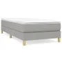 Estructura de cama de tela gris claro 100x200 cm de vidaXL, Camas y somieres - Ref: Foro24-3120590, Precio: 70,37 €, Descuent...