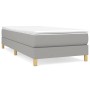 Light gray fabric bed frame 100x200 cm by vidaXL, Beds and slatted bases - Ref: Foro24-3120590, Price: 67,40 €, Discount: %