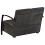Zweiplätziges Sofa aus echtem, gealtertem grauem Leder. von vidaXL, Sessel - Ref: Foro24-321866, Preis: 371,49 €, Rabatt: %