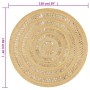 Handmade braided jute rug 150 cm by vidaXL, Rugs - Ref: Foro24-133709, Price: 56,83 €, Discount: %