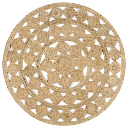 Alfombra hecha a mano de yute trenzado 120 cm de vidaXL, Alfombras - Ref: Foro24-133711, Precio: 49,15 €, Descuento: %