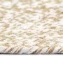 Alfombra de yute tejida a mano blanco y natural 120 cm de vidaXL, Alfombras - Ref: Foro24-133723, Precio: 46,14 €, Descuento: %