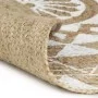 Alfombra de yute tejida a mano con estampado blanco 90 cm de vidaXL, Alfombras - Ref: Foro24-133695, Precio: 37,22 €, Descuen...