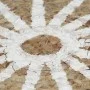 Alfombra de yute tejida a mano con estampado blanco 90 cm de vidaXL, Alfombras - Ref: Foro24-133695, Precio: 37,22 €, Descuen...