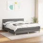 Box spring bed with dark gray fabric mattress 180x200 cm by vidaXL, Beds and slatted bases - Ref: Foro24-3140954, Price: 593,...