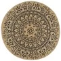 Alfombra de yute tejida a mano estampado azul oscuro 150 cm de vidaXL, Alfombras - Ref: Foro24-133703, Precio: 56,39 €, Descu...