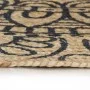 Alfombra de yute tejida a mano estampado azul oscuro 150 cm de vidaXL, Alfombras - Ref: Foro24-133703, Precio: 56,39 €, Descu...