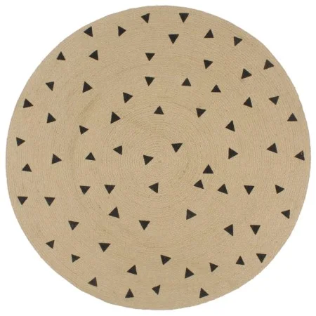 Hand-woven jute rug with triangle print 120 cm by vidaXL, Rugs - Ref: Foro24-133690, Price: 36,06 €, Discount: %