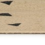 Alfombra de yute tejida a mano estampado de triángulos 120 cm de vidaXL, Alfombras - Ref: Foro24-133690, Precio: 36,60 €, Des...