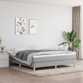 Light gray fabric bed frame 180x200 cm by vidaXL, Beds and slatted bases - Ref: Foro24-3120630, Price: 124,80 €, Discount: %