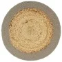 Placemat 6 pcs jute and natural and gray cotton 38 cm by vidaXL, Placemats - Ref: Foro24-133861, Price: 24,68 €, Discount: %