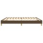Dark brown fabric bed frame 200x200 cm by vidaXL, Beds and slatted bases - Ref: Foro24-3120641, Price: 124,46 €, Discount: %