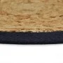Rundes Tischset 4 Stück Jute Naturbaumwolle blau 38 cm von vidaXL, Tischsets - Ref: Foro24-133862, Preis: 21,54 €, Rabatt: %
