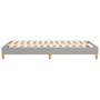 Estructura de cama de tela gris claro 120x200 cm