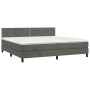 Boxspringbett mit dunkelgrauer Samtmatratze 200x200 cm von vidaXL, Betten und Lattenroste - Ref: Foro24-3141264, Preis: 542,1...