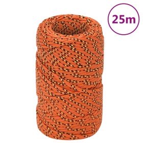 Cuerda de barco polipropileno naranja 2 mm 25 m