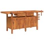 Workbench with drawers and screws wooden bench 192x62x83 cm by vidaXL, Work tables - Ref: Foro24-153326, Price: 434,57 €, Dis...