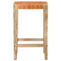 Barhocker 2 Stück echtes braunes Leder 75 cm von vidaXL, Küchenhocker - Ref: Foro24-321830, Preis: 131,29 €, Rabatt: %