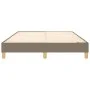 Taupe gray fabric bed frame 140x200 cm by vidaXL, Beds and slatted bases - Ref: Foro24-3120618, Price: 100,73 €, Discount: %