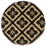 Manteles individuales redondos 4 uds yute negro 38 cm de vidaXL, Manteles individuales - Ref: Foro24-133869, Precio: 28,44 €,...