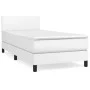 Box spring bed with white synthetic leather mattress 100x200 cm by vidaXL, Beds and slatted bases - Ref: Foro24-3140988, Pric...