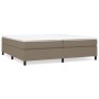 Estructura de cama box spring tela gris taupe 200x200 cm de vidaXL, Camas y somieres - Ref: Foro24-3120890, Precio: 138,82 €,...
