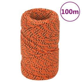Cuerda de barco polipropileno naranja 2 mm 100 m