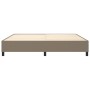 Box spring bed frame taupe gray fabric 200x200 cm by vidaXL, Beds and slatted bases - Ref: Foro24-3120890, Price: 138,92 €, D...