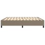 Box spring bed frame taupe gray fabric 200x200 cm by vidaXL, Beds and slatted bases - Ref: Foro24-3120890, Price: 138,92 €, D...