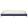 Estructura de cama de tela azul 160x200 cm de vidaXL, Camas y somieres - Ref: Foro24-3120628, Precio: 109,89 €, Descuento: %